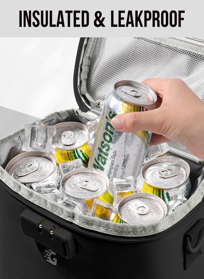 GLORIEROO Lockable Lunch Box Bag Women Girls - Insulated Waterproof Leakproof Lightweight Reusable Cooler with Combination Lock for Work - Back to School Teacher Mothers Day Christmas Birthday Gifts - Image 4
